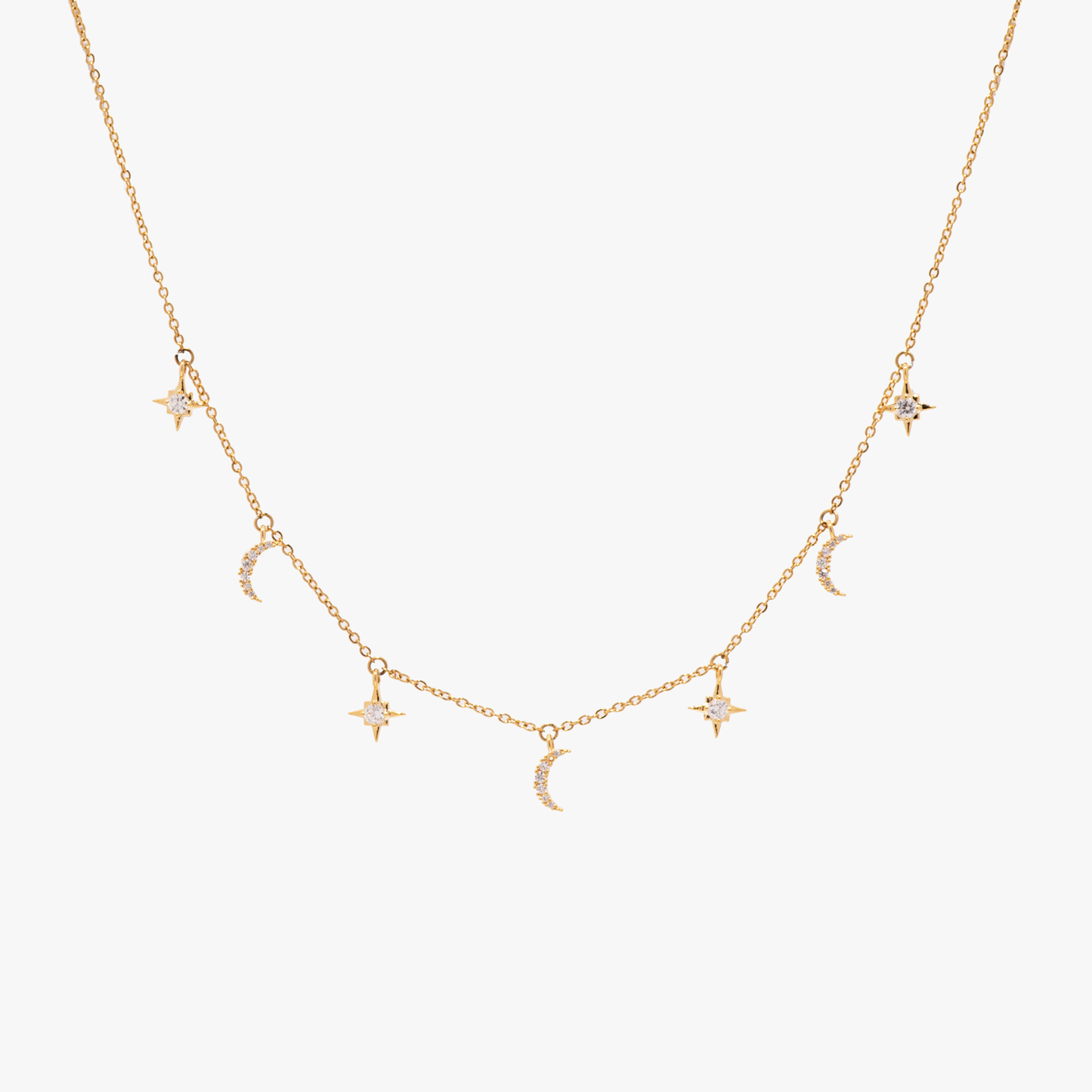 Produktfoto Collier "Moons & Stars" - Halskette im Shop von COPARIE.